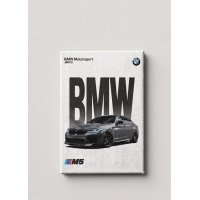 BMW M5 Kanvas Tablo