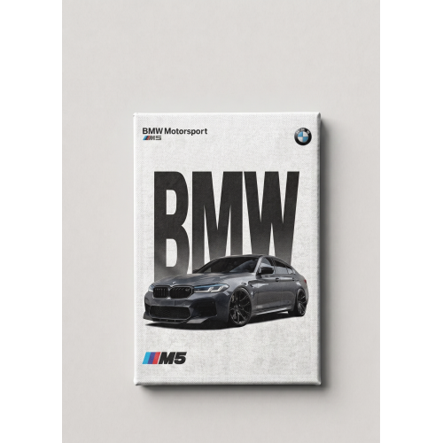 BMW M5 Kanvas Tablo