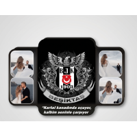 Beşiktaş Temalı Çiftlere Özel Anı Tablosu