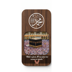 Kaaba Themed Personalized Clock | Hediyen Yanında